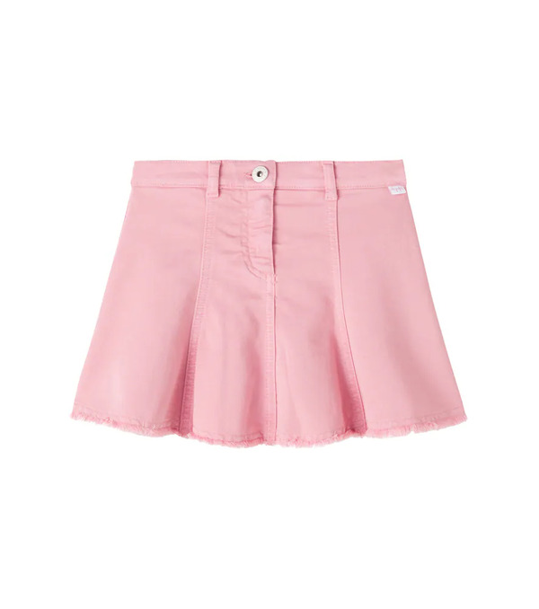  Il Gufo Il Gufo Pleated Denim Skirt 
