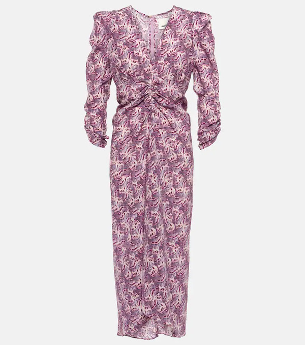  Isabel Marant Isabel Marant Albini Printed Silk-blend Midi Dress 