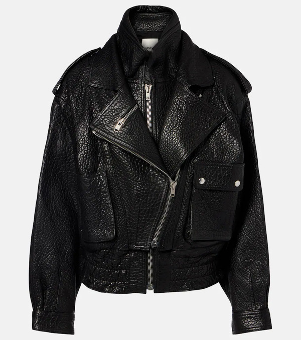  Isabel Marant Isabel Marant Aneli Leather Biker Jacket 