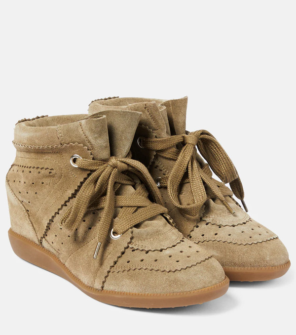  Isabel Marant Isabel Marant Bobby Suede Wedge Sneakers 