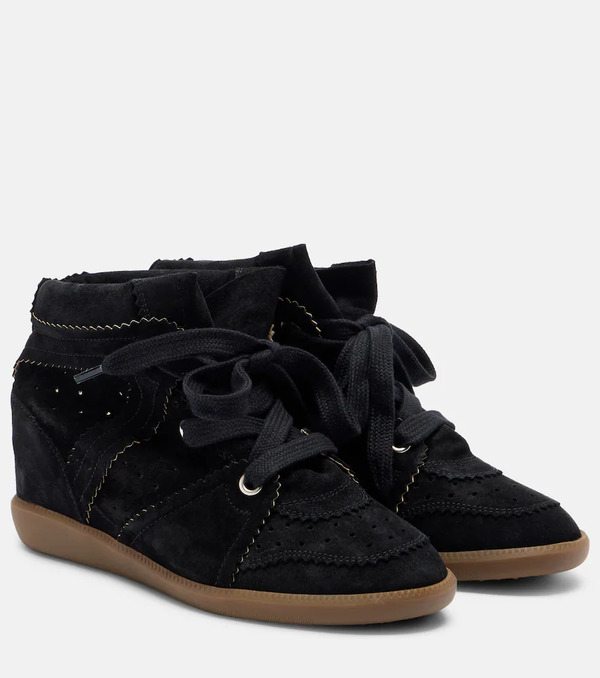  Isabel Marant Isabel Marant Bobby Suede Wedge Sneakers 