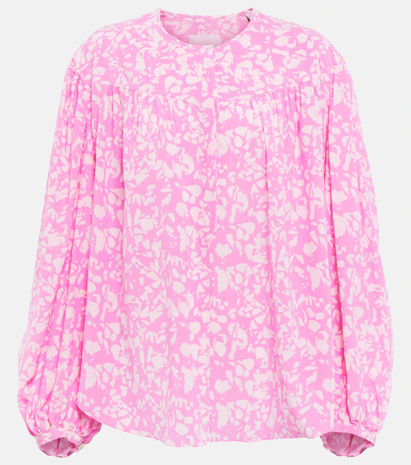  Isabel Marant Isabel Marant Brunille Silk-blend Chiffon Blouse 