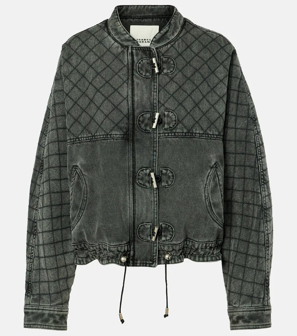  Isabel Marant Isabel Marant Celiany Quilted Denim Jacket 