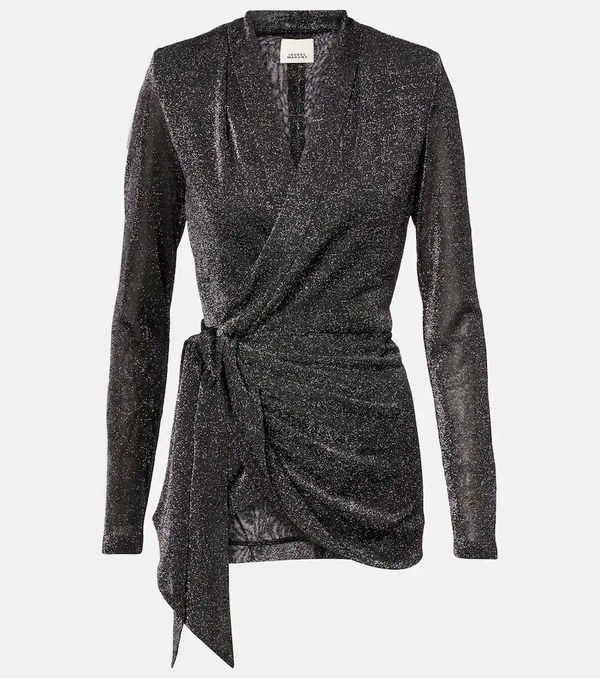  Isabel Marant Isabel Marant Cinay Lame Wrap Top 