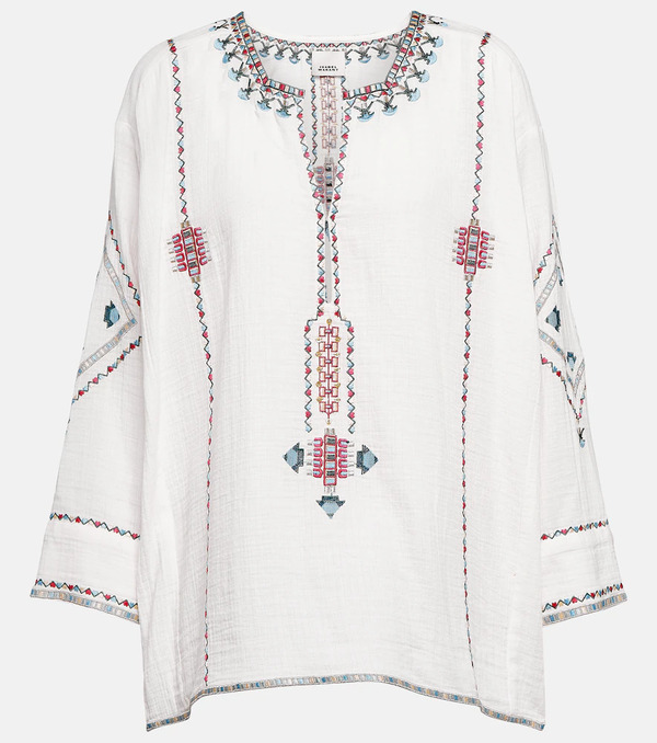  Isabel Marant Isabel Marant Clarisa Embroidered Blouse 