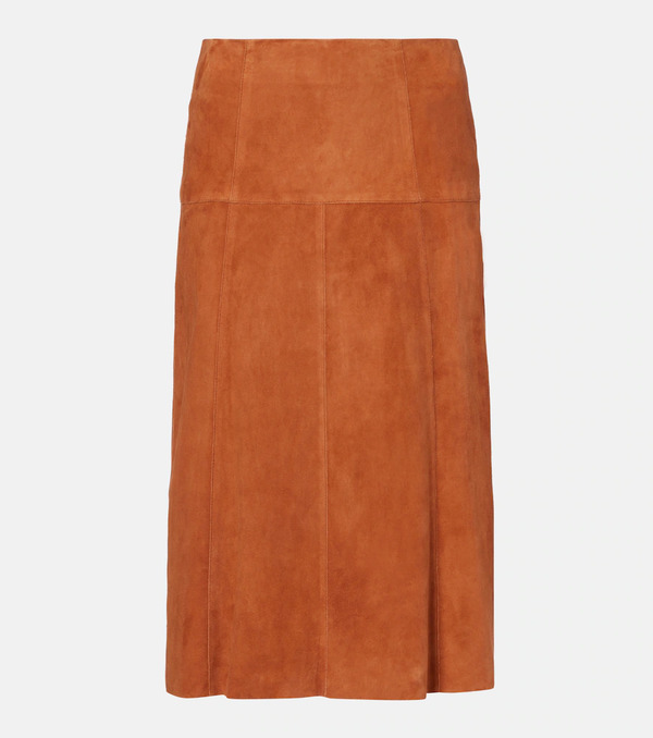  Isabel Marant Isabel Marant Devy Suede Midi Skirt 
