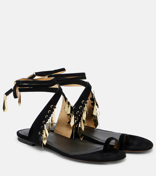  Isabel Marant Isabel Marant Dreena Embellished Suede Sandals 