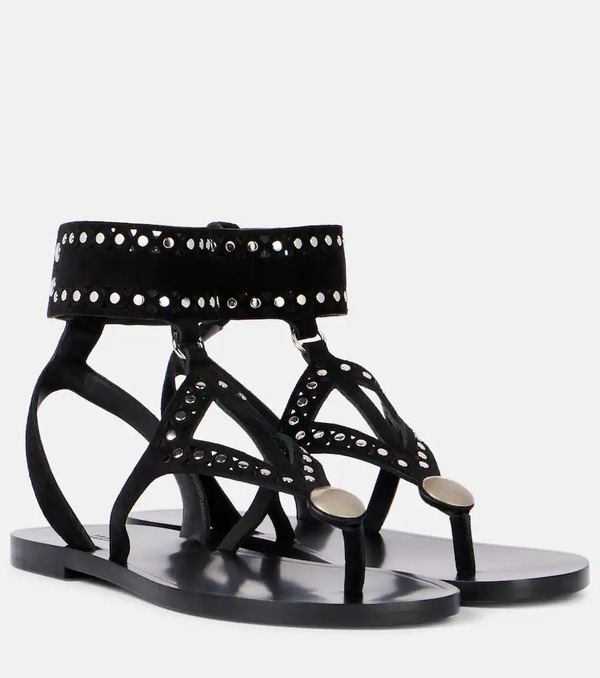  Isabel Marant Isabel Marant Edil Studded Leather Sandals 