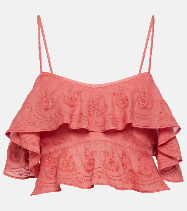 Isabel Marant Isabel Marant Eliani Ruffled Top 