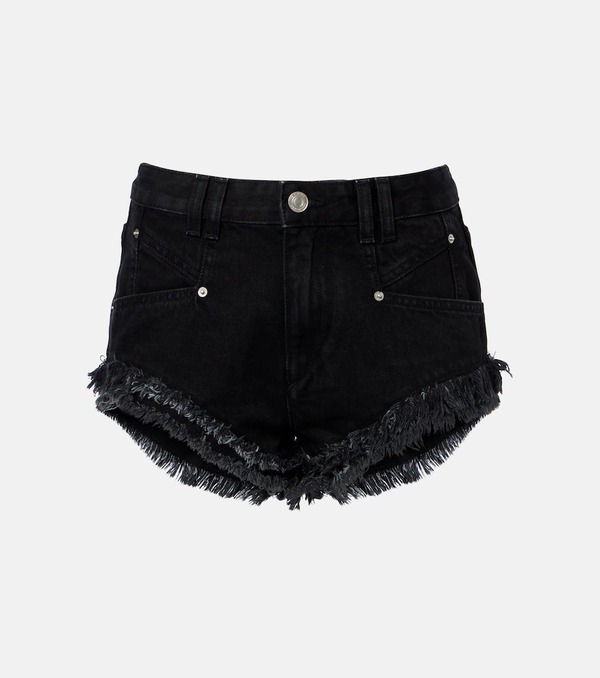  Isabel Marant Isabel Marant Eneidala Faded Denim Shorts 
