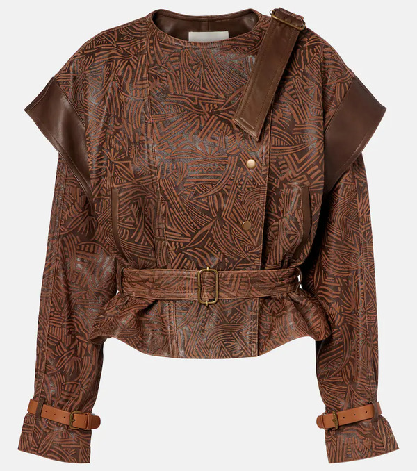  Isabel Marant Isabel Marant Erine Belted Leather Jacket 