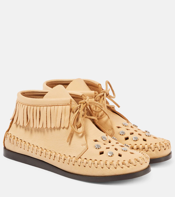 Isabel Marant Isabel Marant Felsa Leather Moccasins 