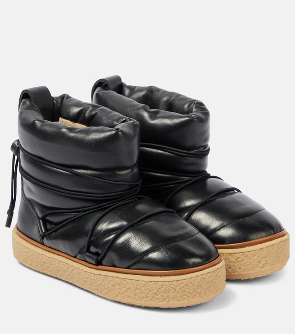  Isabel Marant Isabel Marant Heta Leather Ankle Boots 