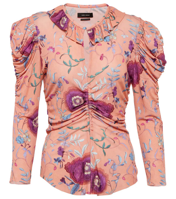  Isabel Marant Isabel Marant Jen Floral Velvet Top 