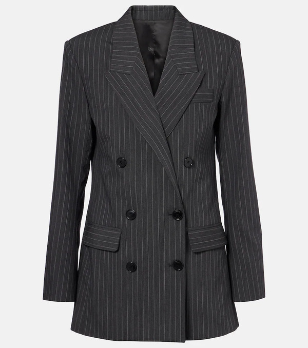  Isabel Marant Isabel Marant Jevimaga Pinstriped Wool-blend Blazer 