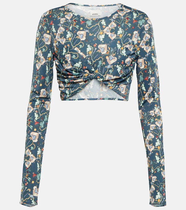  Isabel Marant Isabel Marant Jinea Floral Jersey Crop Top 