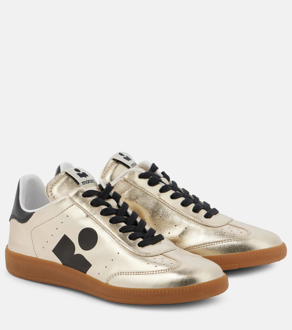  Isabel Marant Isabel Marant Kaycee Metallic-leather Sneakers 