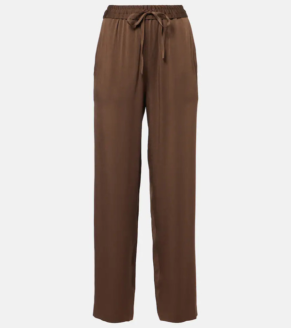  Isabel Marant Isabel Marant Kendry Satin Wide-leg Pants 