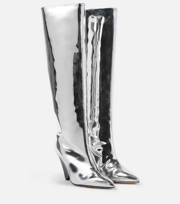  Isabel Marant Isabel Marant Lakita Mirrored Knee-high Boots 