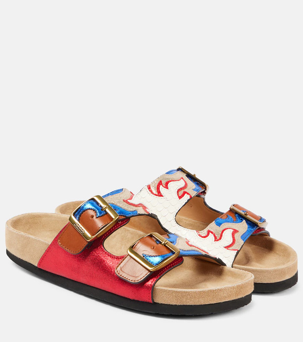  Isabel Marant Isabel Marant Lelik Leather Sandals 