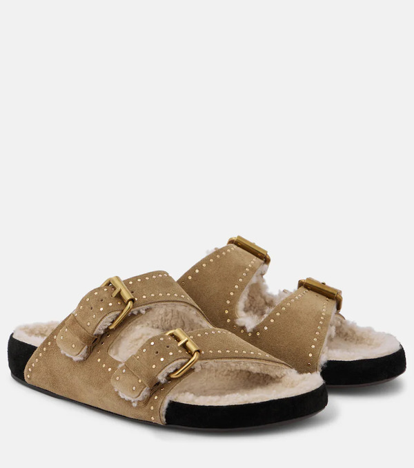  Isabel Marant Isabel Marant Lennyo Suede Slides 