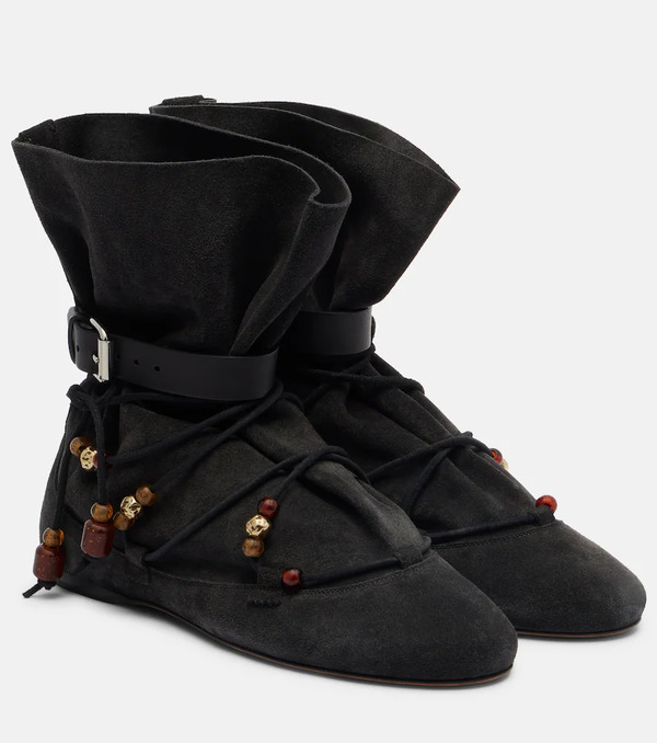  Isabel Marant Isabel Marant Letiz Suede Ankle Boots 