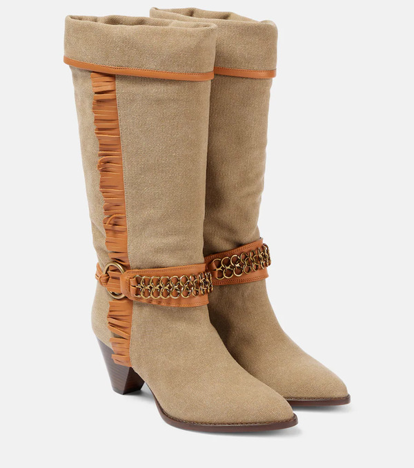  Isabel Marant Isabel Marant Levon Canvas Cowboy Boots 