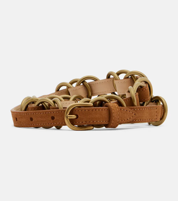  Isabel Marant Isabel Marant Livo Embellished Suede Belt 