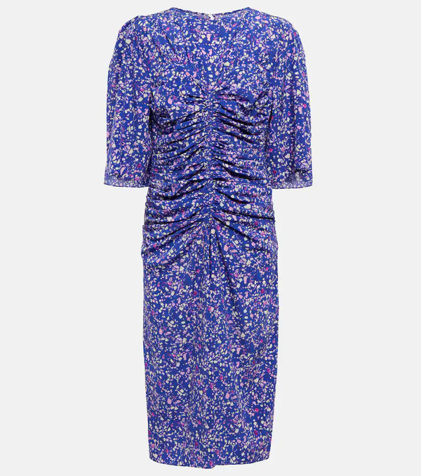  Isabel Marant Isabel Marant Lurner Silk-blend Midi Dress 