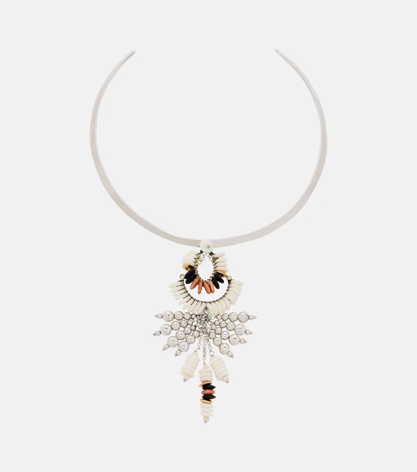  Isabel Marant Isabel Marant Lyna Beaded Pendant Necklace 