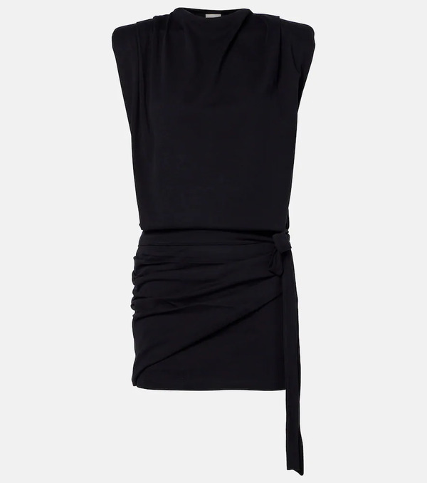  Isabel Marant Isabel Marant Marielle Draped Cotton Minidress 