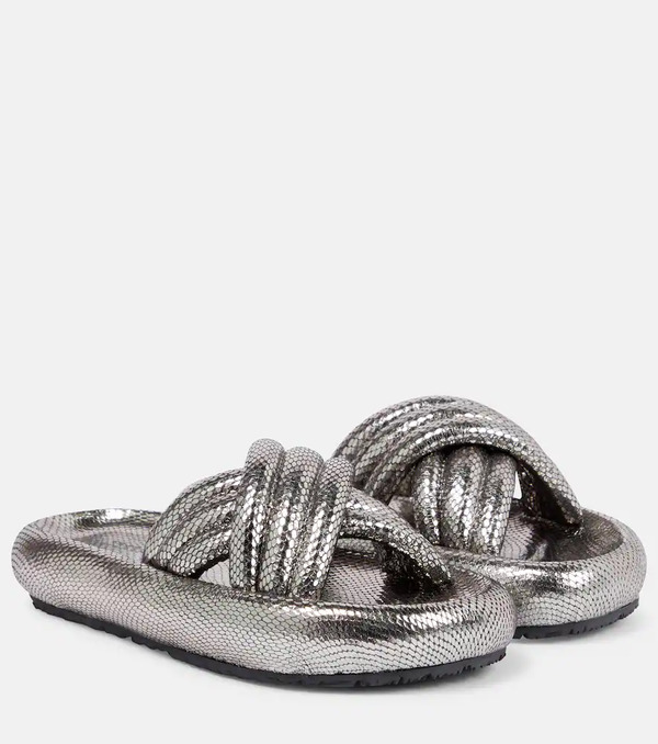  Isabel Marant Isabel Marant Niloo Snake-effect Leather Sandals 