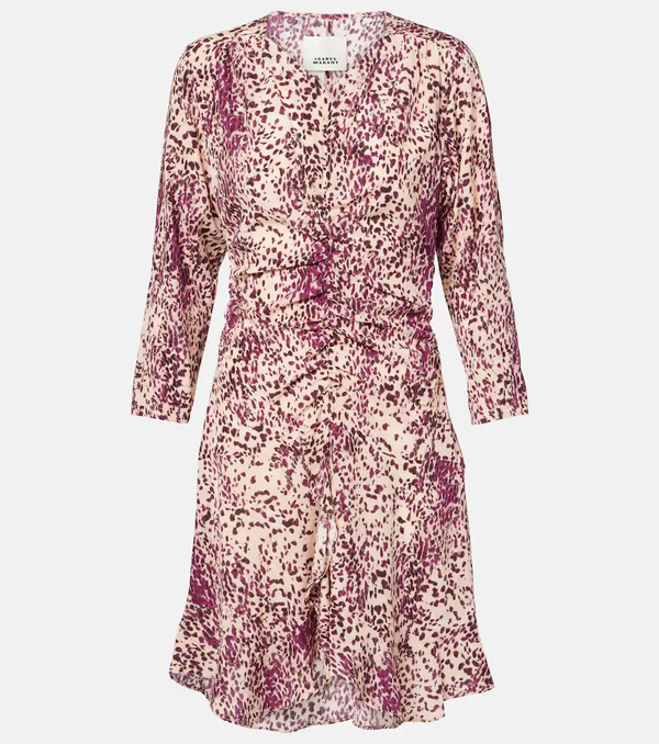  Isabel Marant Isabel Marant Octavia Printed Silk-blend Minidress 