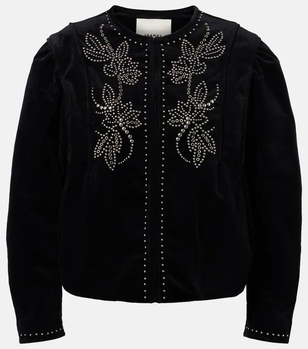  Isabel Marant Isabel Marant Pietra Embellished Cotton Jacket 
