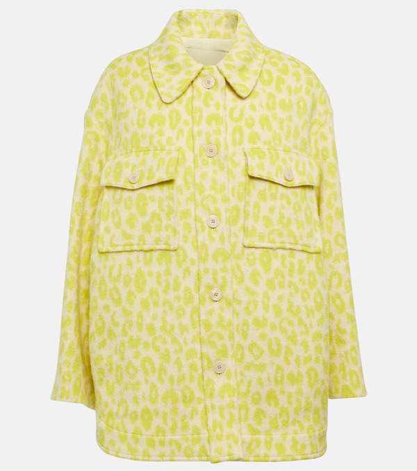  Isabel Marant Isabel Marant Printed Virgin Wool Overshirt 