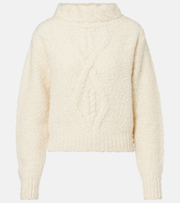  Isabel Marant Isabel Marant Romane Cable-knit Turtleneck Sweater 