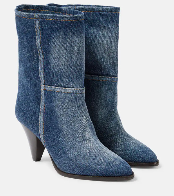  Isabel Marant Isabel Marant Rouxa Denim Ankle Boots 