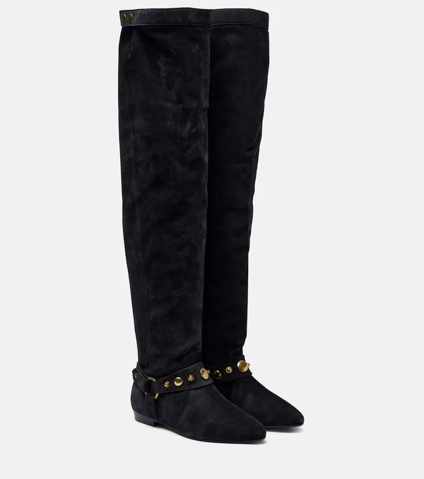  Isabel Marant Isabel Marant Selize Suede Over-the-knee Boots 