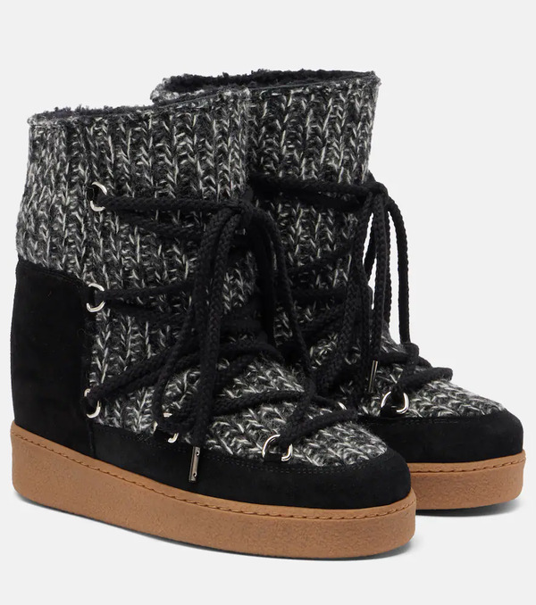 Isabel Marant Isabel Marant Suede-trimmed Snow Boots 