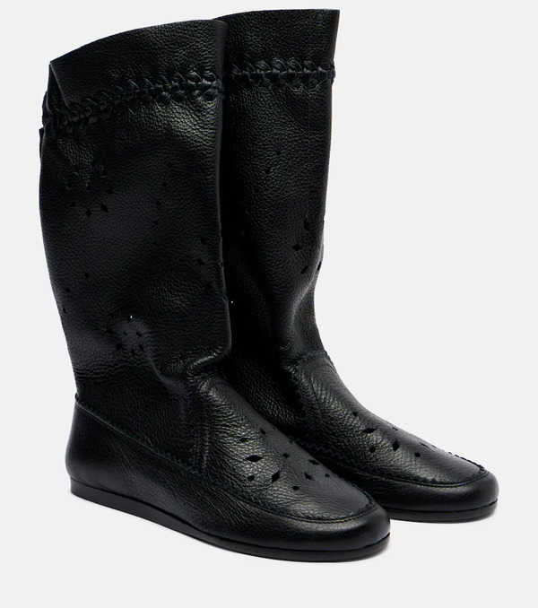  Isabel Marant Isabel Marant Welky Laser-cut Leather Mid-calf Boots 