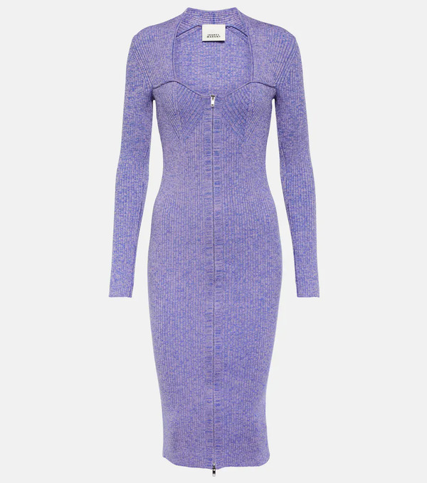  Isabel Marant Isabel Marant Zael Wool-blend Midi Dress 