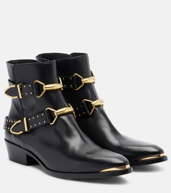 Isabel Marant Isabel Marant Zalya Studded Leather Ankle Boots 