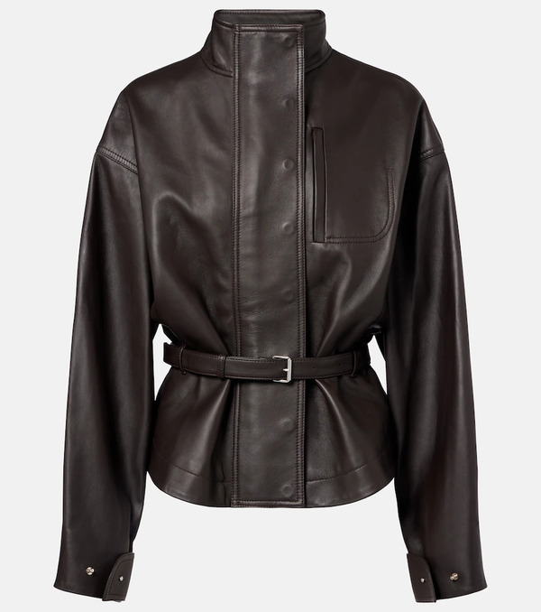  Jacquemus Jacquemus Ciro Belted Leather Jacket 