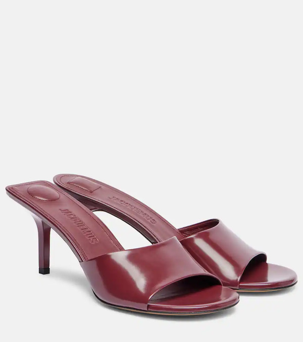  Jacquemus Jacquemus Cubisto 70 Leather Mules 