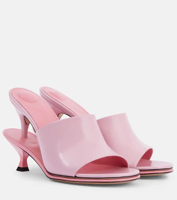  Jacquemus Jacquemus Doubles Leather Mules 