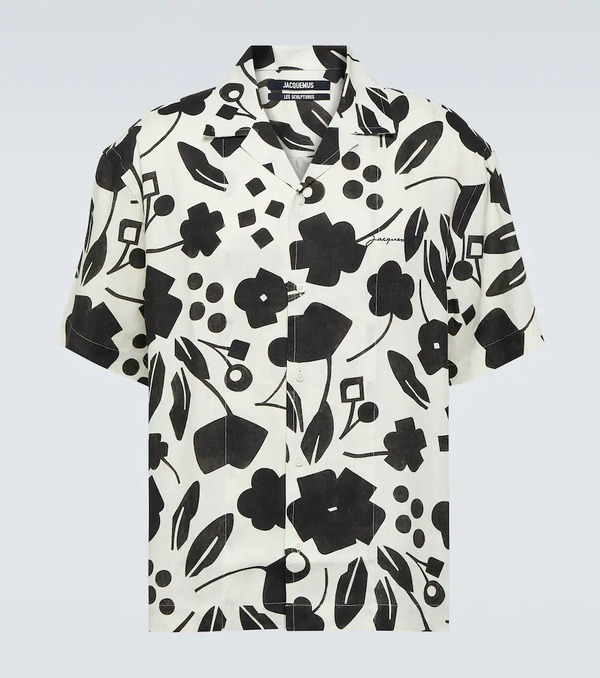  Jacquemus Jacquemus Jean Printed Linen Shirt 