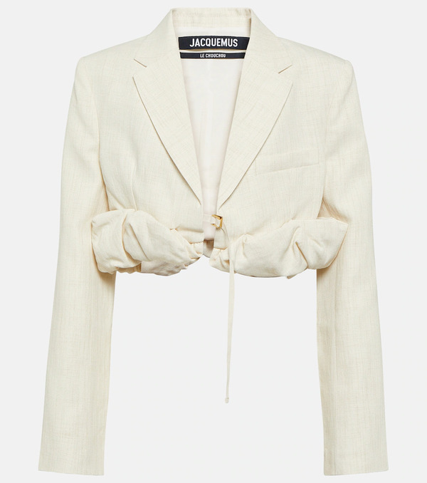  Jacquemus Jacquemus La Croissant Linen-blend Jacket 