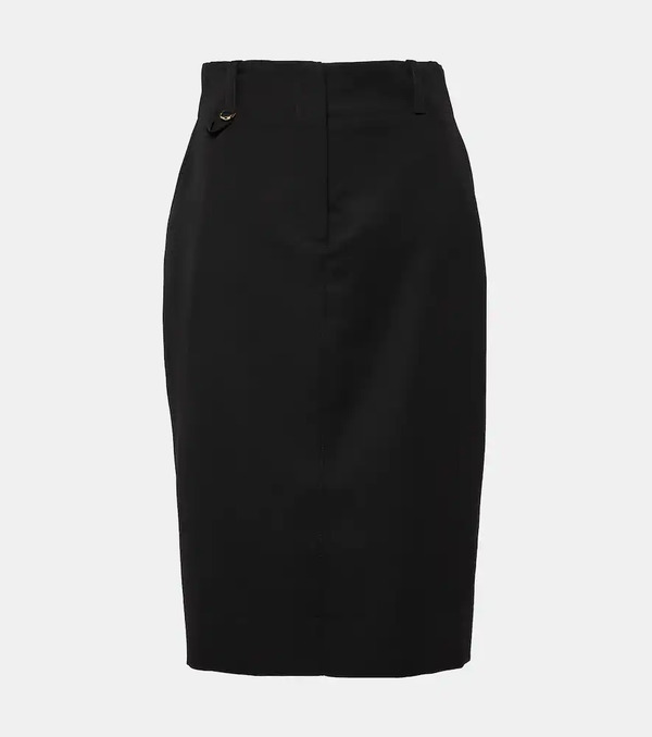  Jacquemus Jacquemus La Jupe Bari Virgin Wool Midi Skirt 