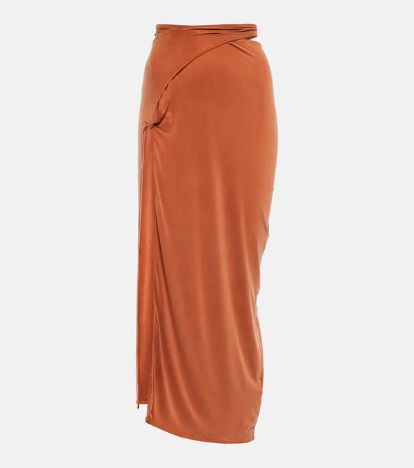  Jacquemus Jacquemus La Jupe Espelho Jersey Midi Skirt 