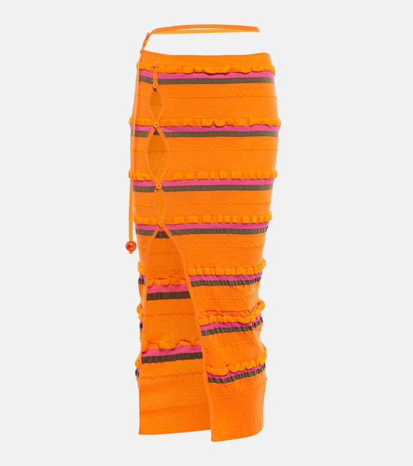  Jacquemus Jacquemus La Jupe Maille Concha Midi Skirt 